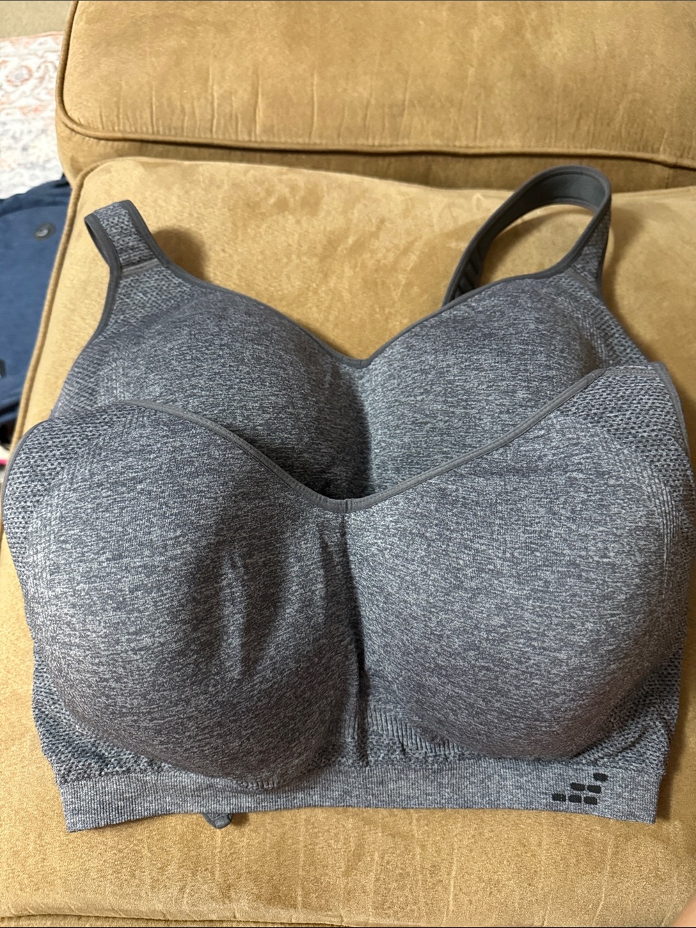 BCG Supportive Seamless Heather Gray Sports Bra - Women's Intimates